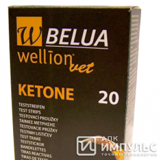 Тест-полоски на кетоновые тела в крови коров WellionVet Belua (20шт)
